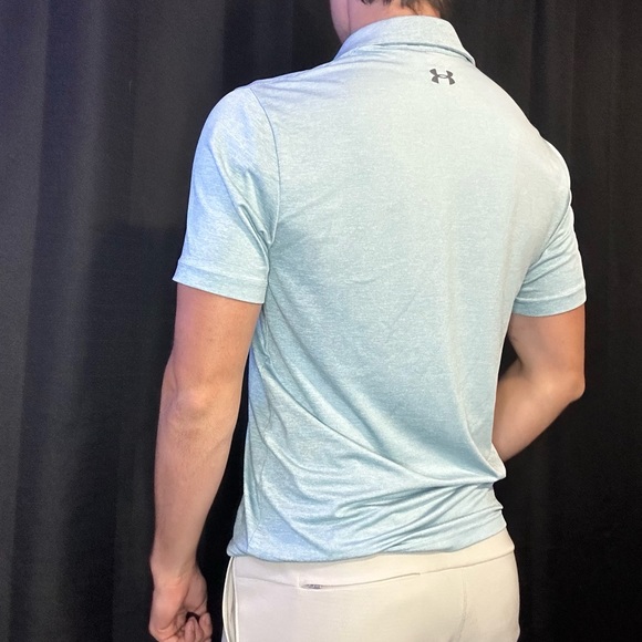 Under armour light blue golf polo M - Picture 4 of 6